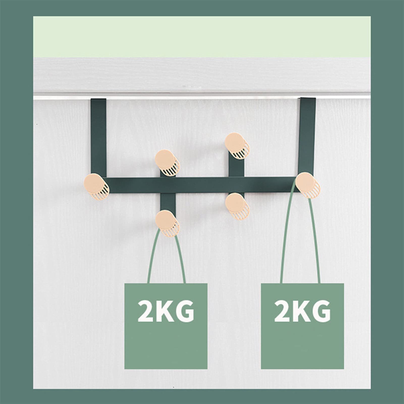 CFWSHJ Percheros Perchero para Colgar en la Pared Gancho para Puerta Perchero Gabinete de Cocina Soporte de Almacenamiento Hogar Toalla de baño Estante para Colgar Gancho de baño (Color: B)