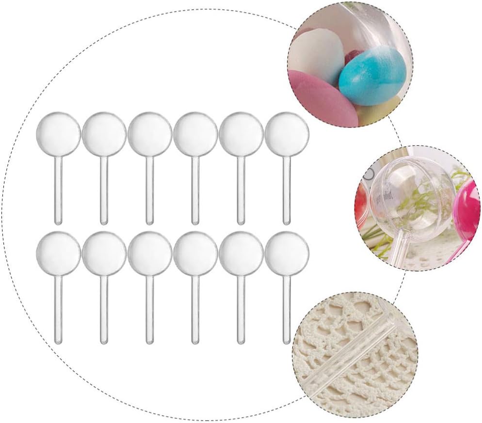 Amosfun Clear Plastic Lollipop Candy Packaging Box with Lid 6X6X6 Inches Transparent Diy Candy Case for Party Decor Handmade Sweets Storage