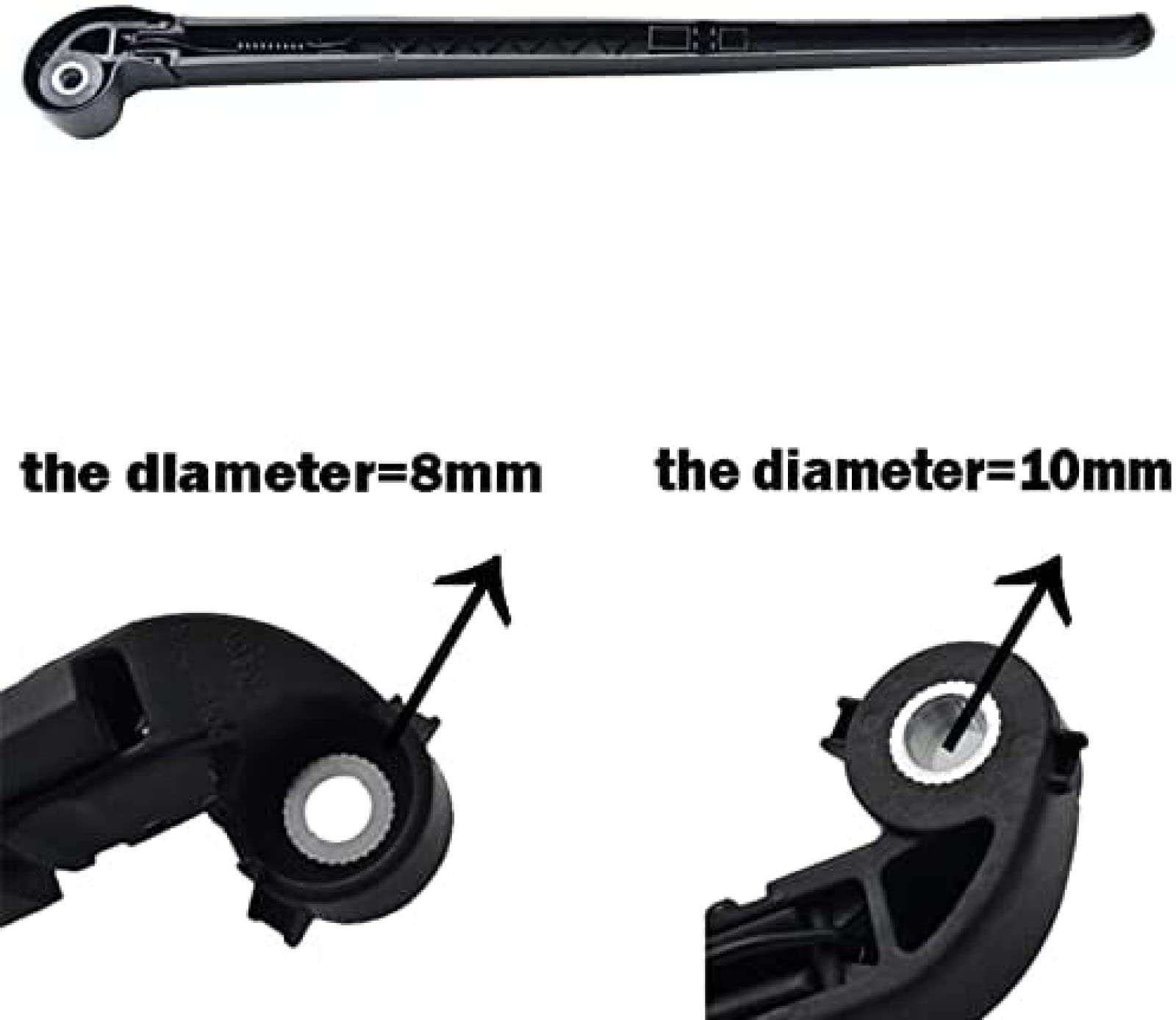 Set Braccio E Spazzola Tergicristallo Posteriore Nero Per Audi A3 (2003-2013) – Ricambio - 3