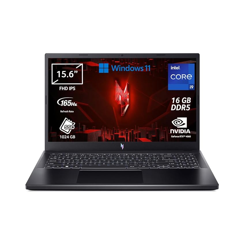 acer Nitro V 15 ANV15-41-R653 Notebook Gaming, Processore AMD Ryzen 7 7735HS, Ram 16 GB DDR5, 1024 GB SSD, Display 15.6