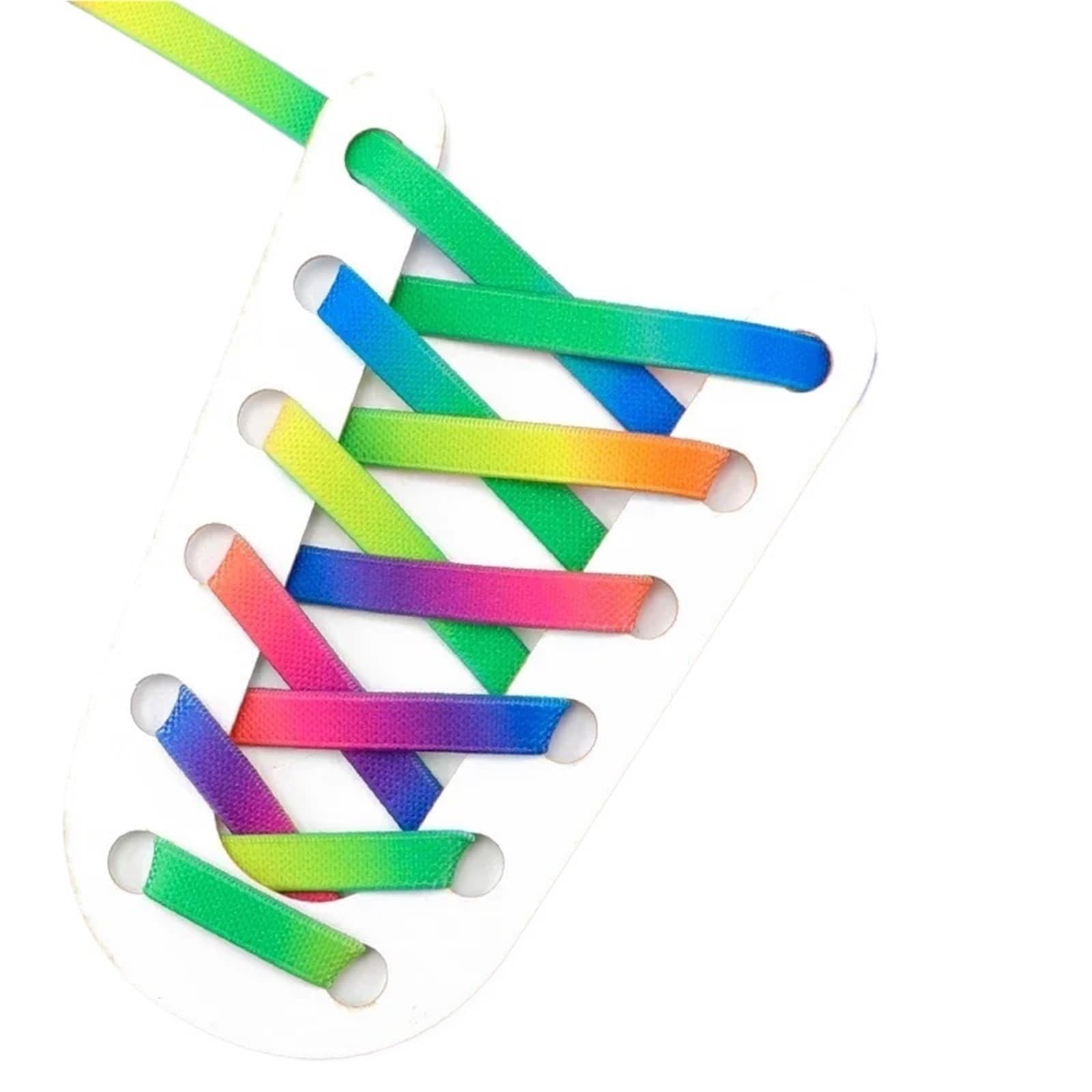 5 paia di lacci elastici colorati in metallo con chiusura a pressione, senza for scarpe da ginnastica, facili installare Per Scarpe da Ginnastica