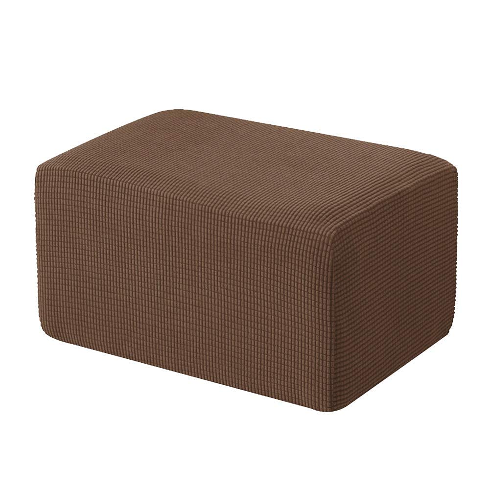 Housse de Pouf Extensible Anti-Poussière - Housse de Canapé et Rangement Rectangulaire Souple x3