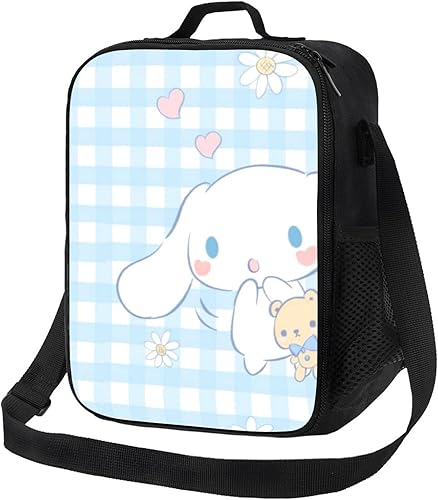 Cinnamoroll - Lonchera térmica para cachorros con correa de hombro ajustable, lonchera duradera con aislamiento térmico para mujer, hombre, trabajo,