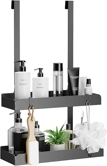 Mensola Doccia Porta Sapone Senza Foratura con 4 Ganci - Porta Sapone da Doccia