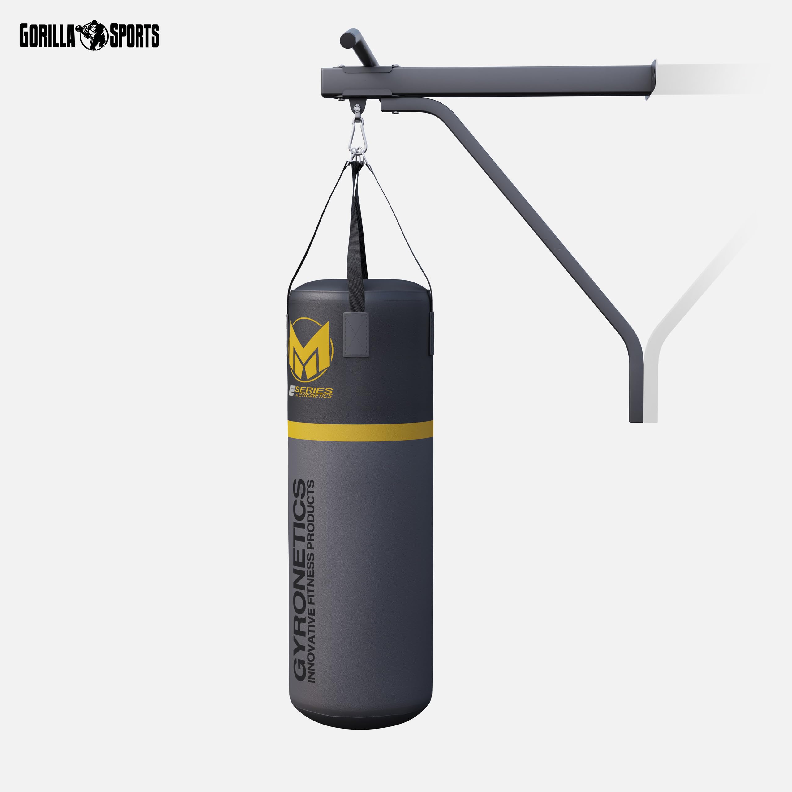 Gyronetics® Sac de Frappe - Support Sac de Frappe sur Pied/Mural, avec/sans Punching Ball, Barre de Traction - Sac de Boxe Adulte, Boxing Machine, Boxe Mural, Articles d'Entraînement pour Boxe