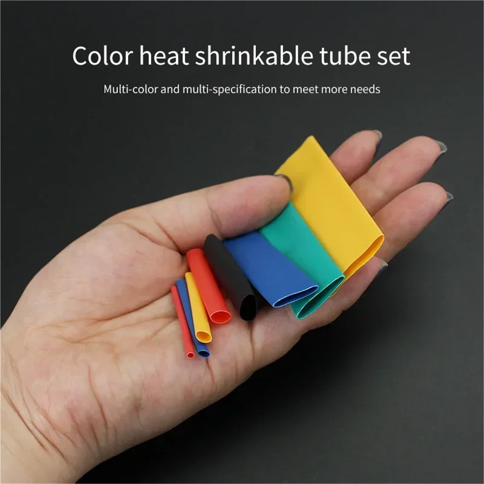 Kit de Tubos termorretráctiles de 164/280/328/580/750 Piezas, Fundas de Aislamiento for Cables termorretráctiles, Kit Surtido de Fundas for Cables eléctricos DIY(580pcs in Box)