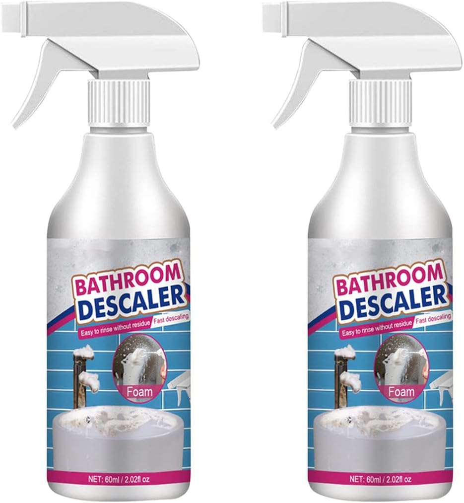 ATOPET 2PCS Stubborn Stains Cleaner, Bathroom Descaler Foam Cleaner Spray, Bathroom