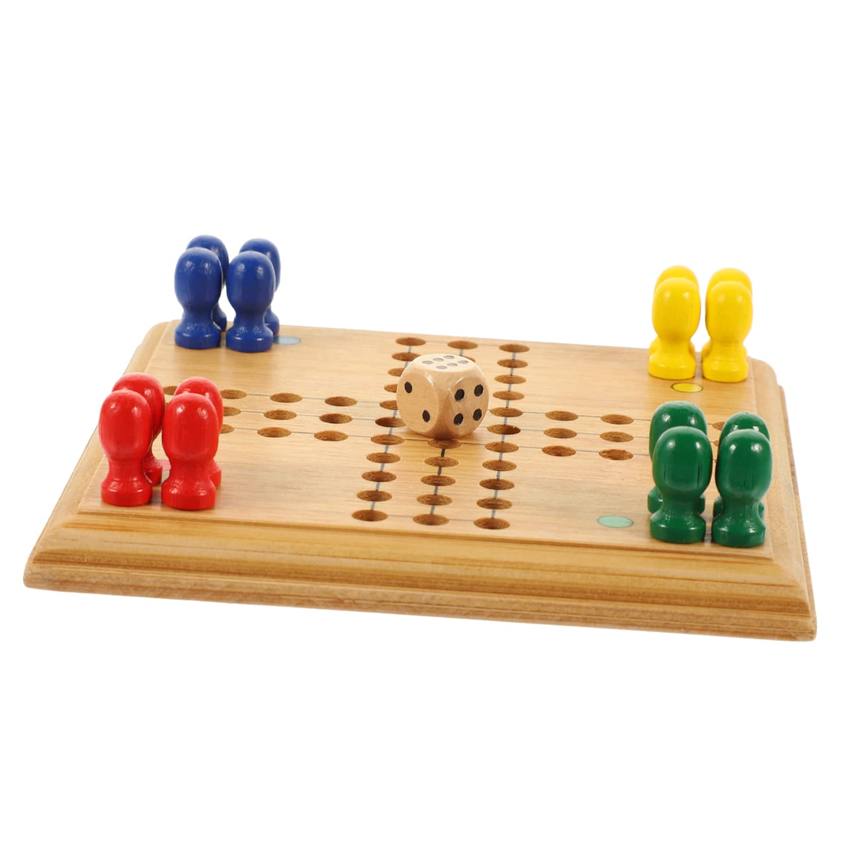 Kisangel 1 Set Portable Flying Chess Board Game for Table Chess Fun Family Game for Ages Travel Friendly Educational Plaything