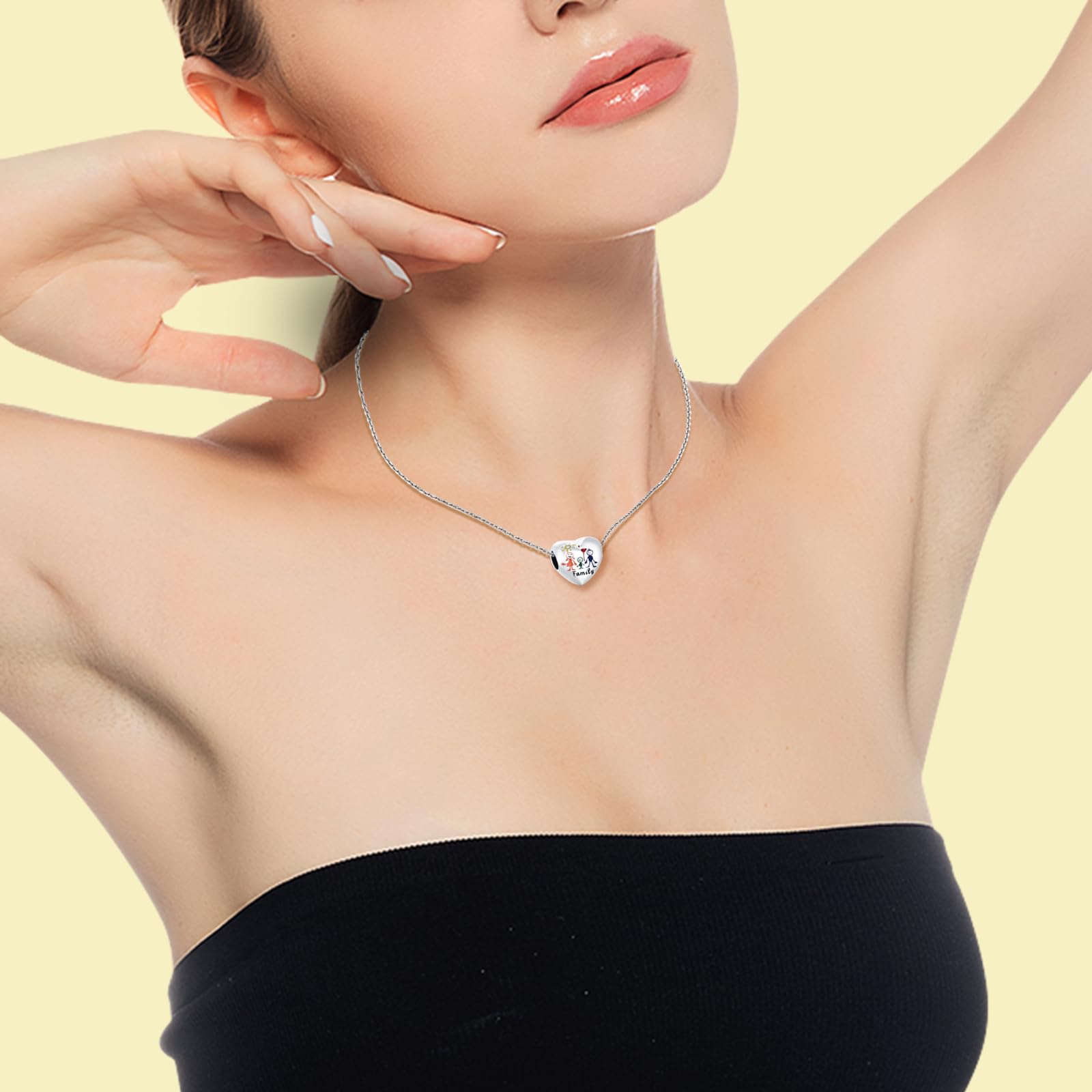 Koralik damski koralik 925 charms bransoletki Pandora charms, kompatybilne z europejskimi bransoletkami i naszyjnikami, idealne prezenty dla żony i dziewczyny