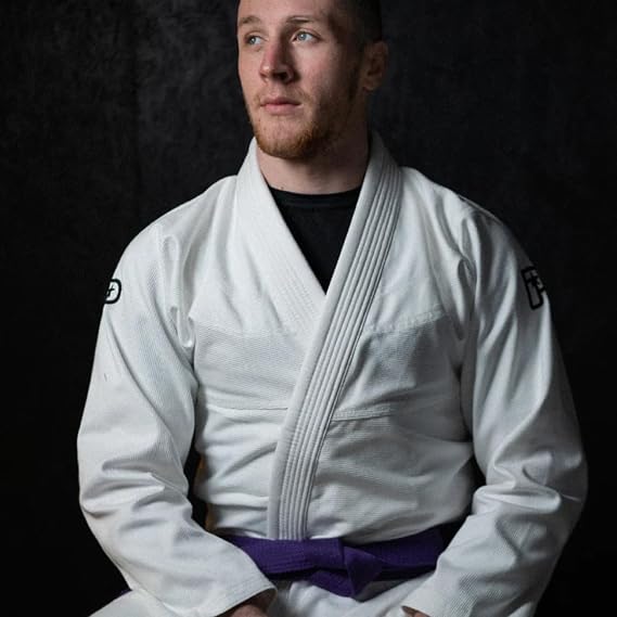 Progress Jiu Jitsu Academy Gi | Lightweight BJJ Gi with Free White Belt | BJJ Kimono for Men & Women | Tear-Resistant Jiu Jitsu Kimono for Training & Competition | Women's & Men's Kimono (White, A1L)