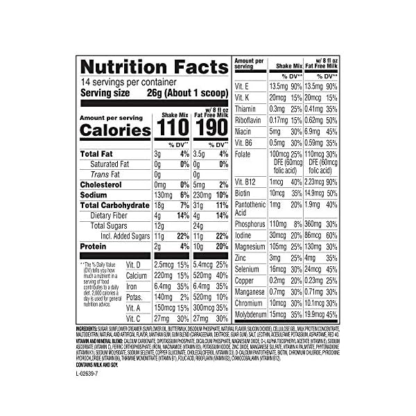 SlimFast Meal Replacement Powder, Original Strawberries & Cream, Weight Loss Shake Mix, 10g of Protein, 14 Servings