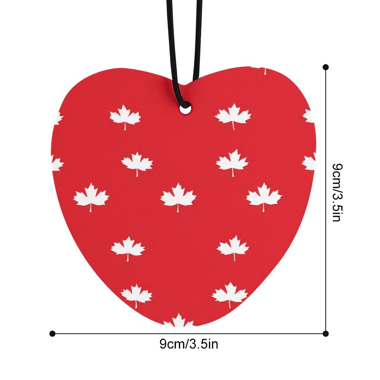 Canada Maple Flag Car Air Freshener Hanging Aromatherapy Tablets for Car Accessories Love form
