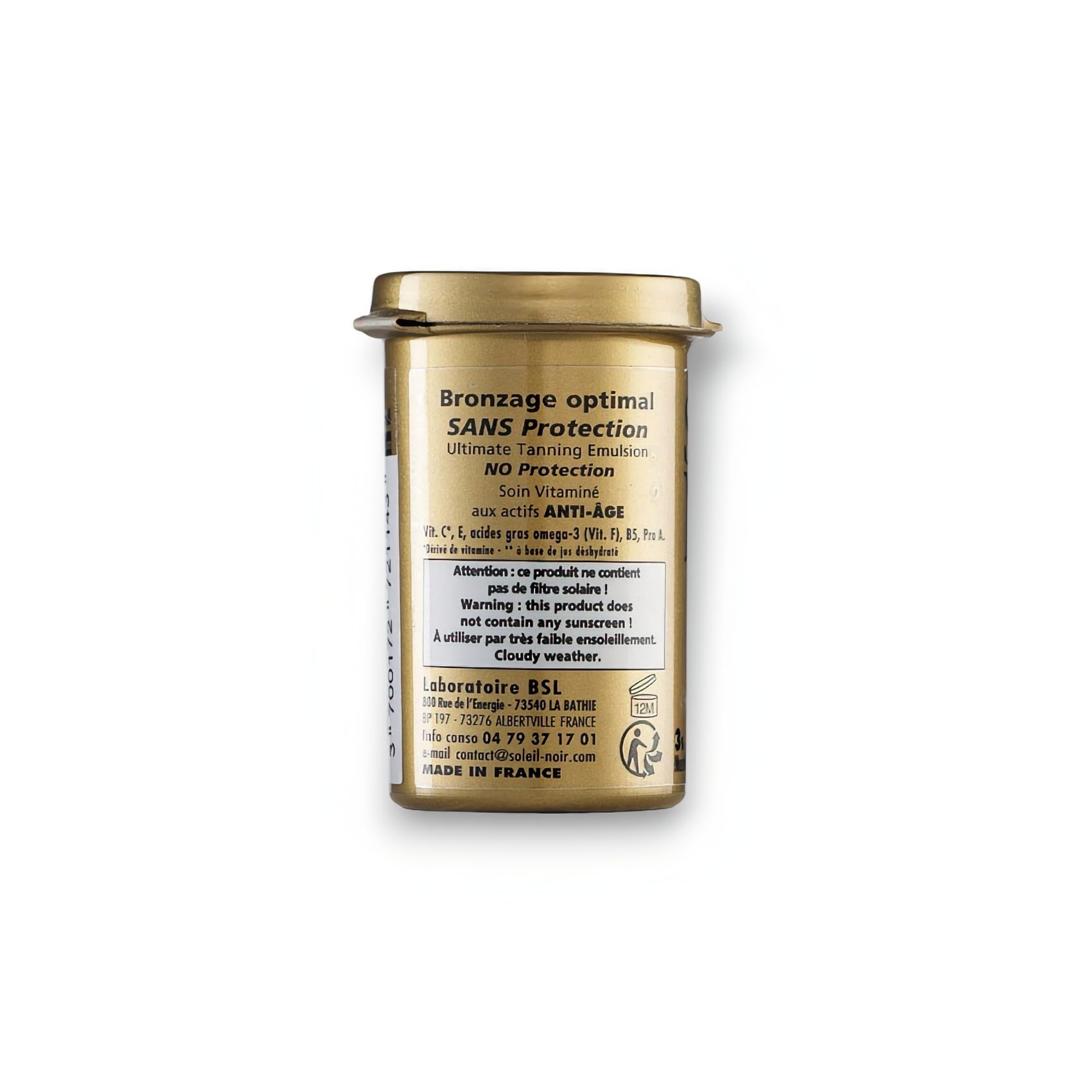 Soleil noir crème vitaminé bronzage intense 20ml