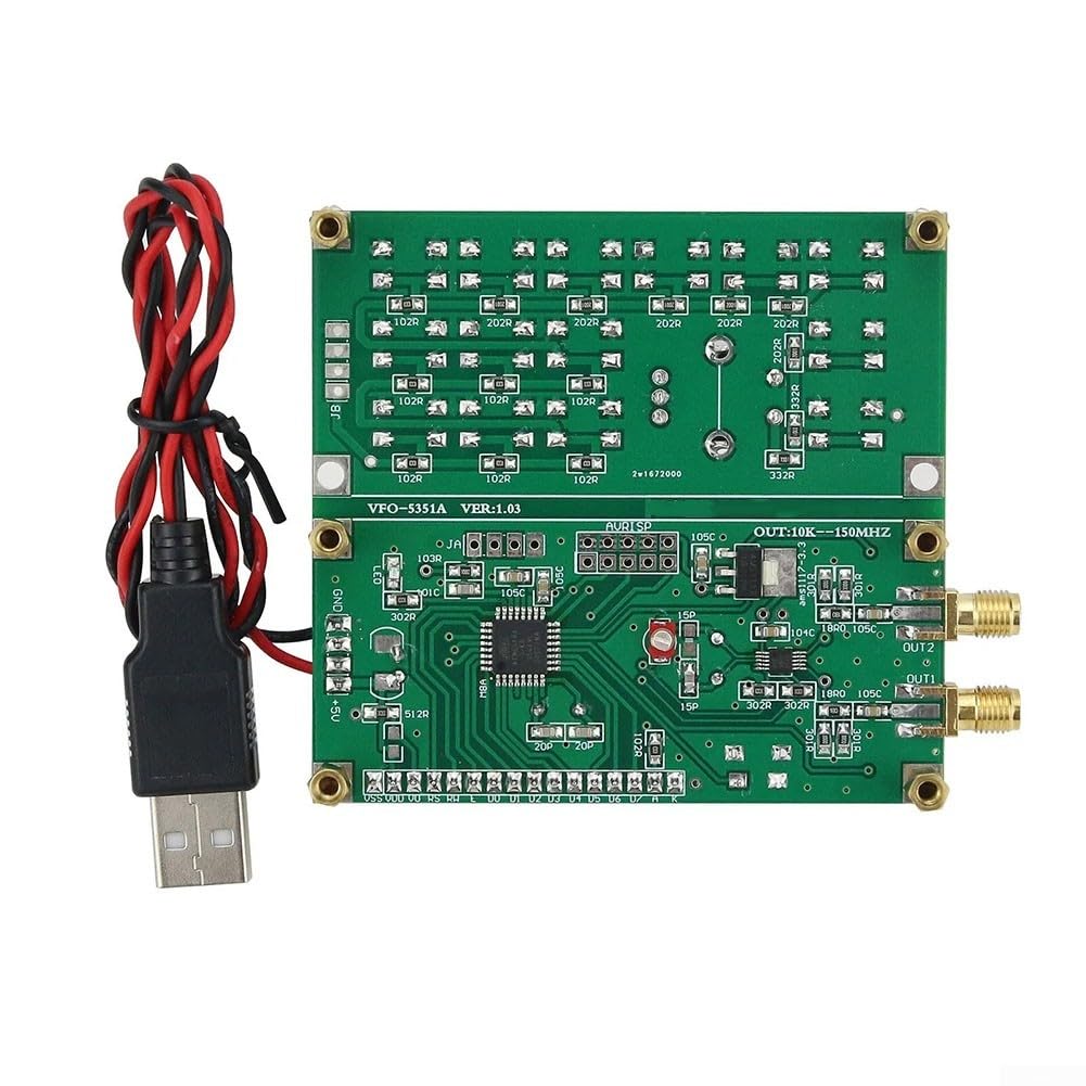 Si5351-2VFO-150 Square Wave Signalgenerator, 10K-150MHz Signalgeneratormodul, Signalquelle VFO-5351A V1.03