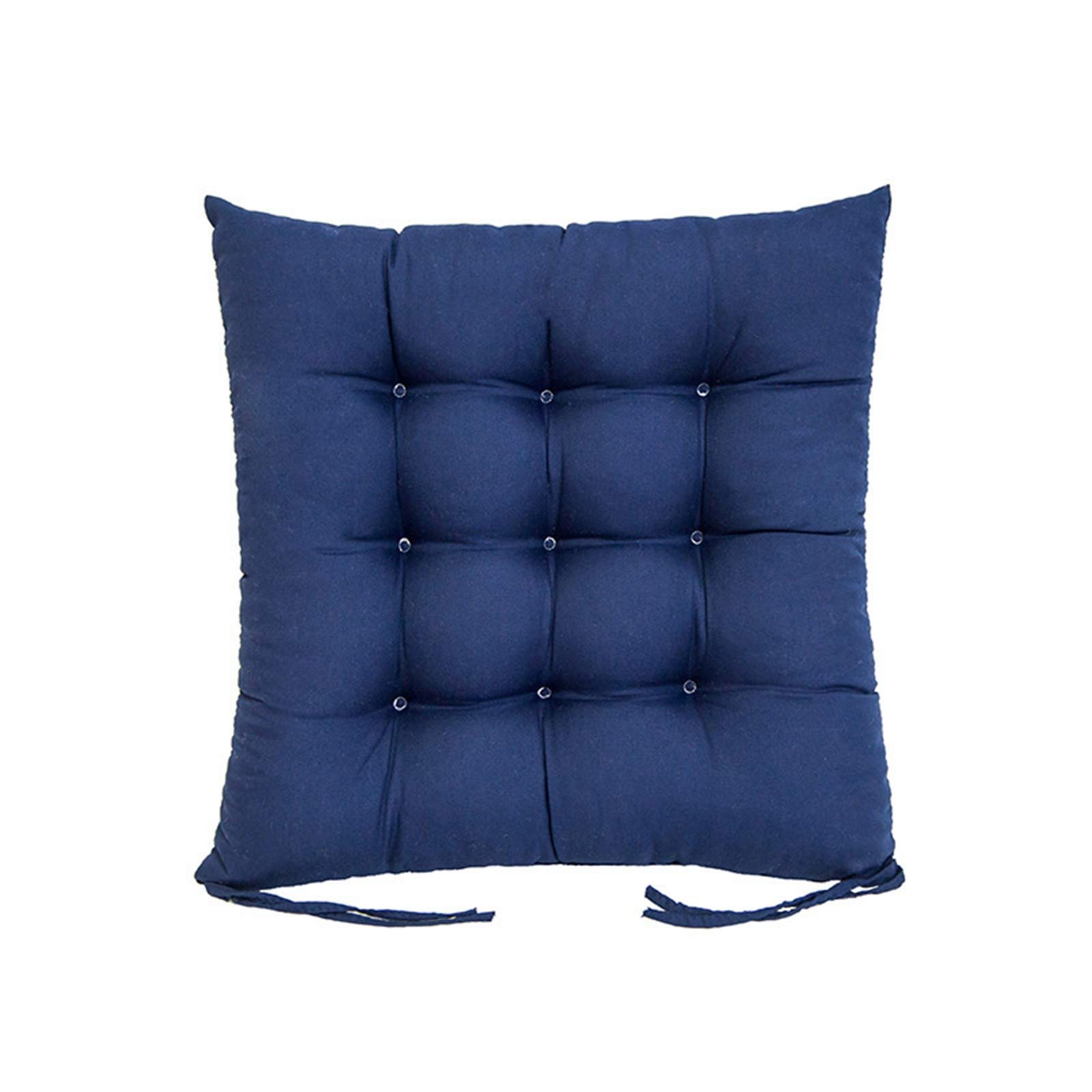 TinaDeer Cuscini per Sedia da Pranzo, 40x40cm Cuscino Sedia con i Legami Cuscino cenare Non-Slip Sedie in Camera Cuscini Cucina Pad Mat,Imbottitura Spessa Pavimento Cuscino