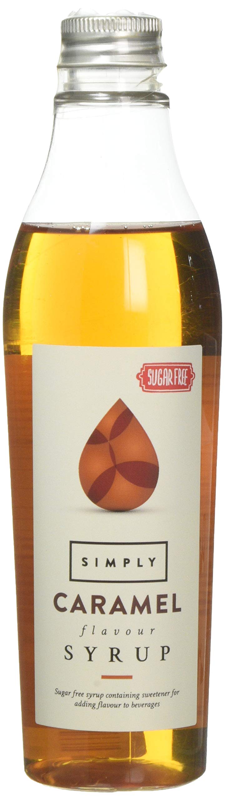 Simply Sugar Free Caramel Syrup, Low Calorie, Vegan & Nut Free Flavoured Syrup for Coffee, Cocktails & Baking (250ml)