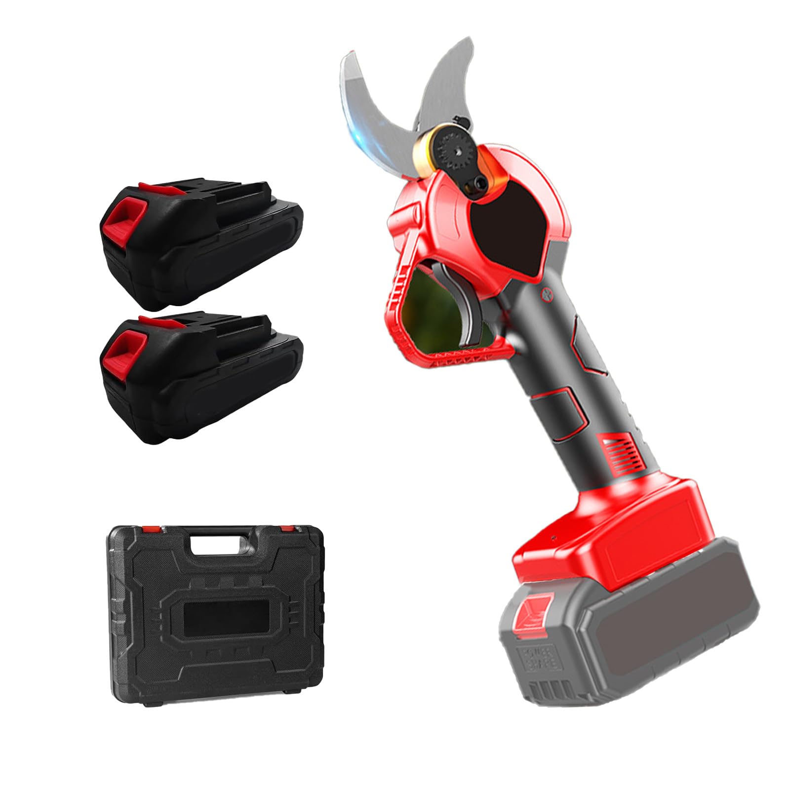 Tijeras De Podar EléCtricas, Podadora EléCtrica InaláMbrica Profesional Con BateríA, Kit De Podadora De Ramas De áRbol Con BateríA De Litio De 2 Piezas, DiáMetro De Corte Disponible,40mm(1.6in)
