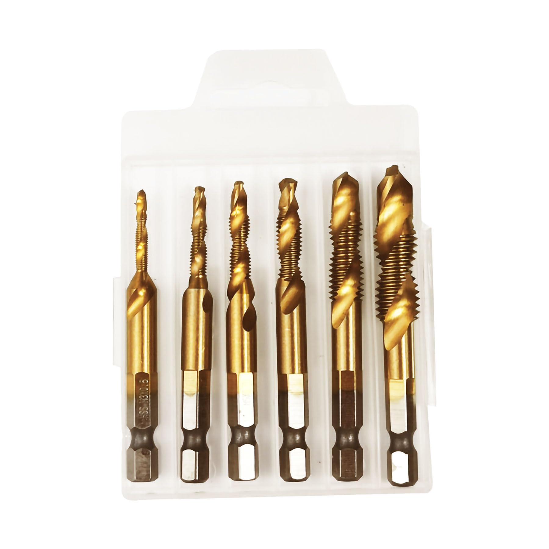 6-Piece Drill & Tap Set - High Speed Steel -3 6-Piece Drill & Tap Set - High Speed Steel -3