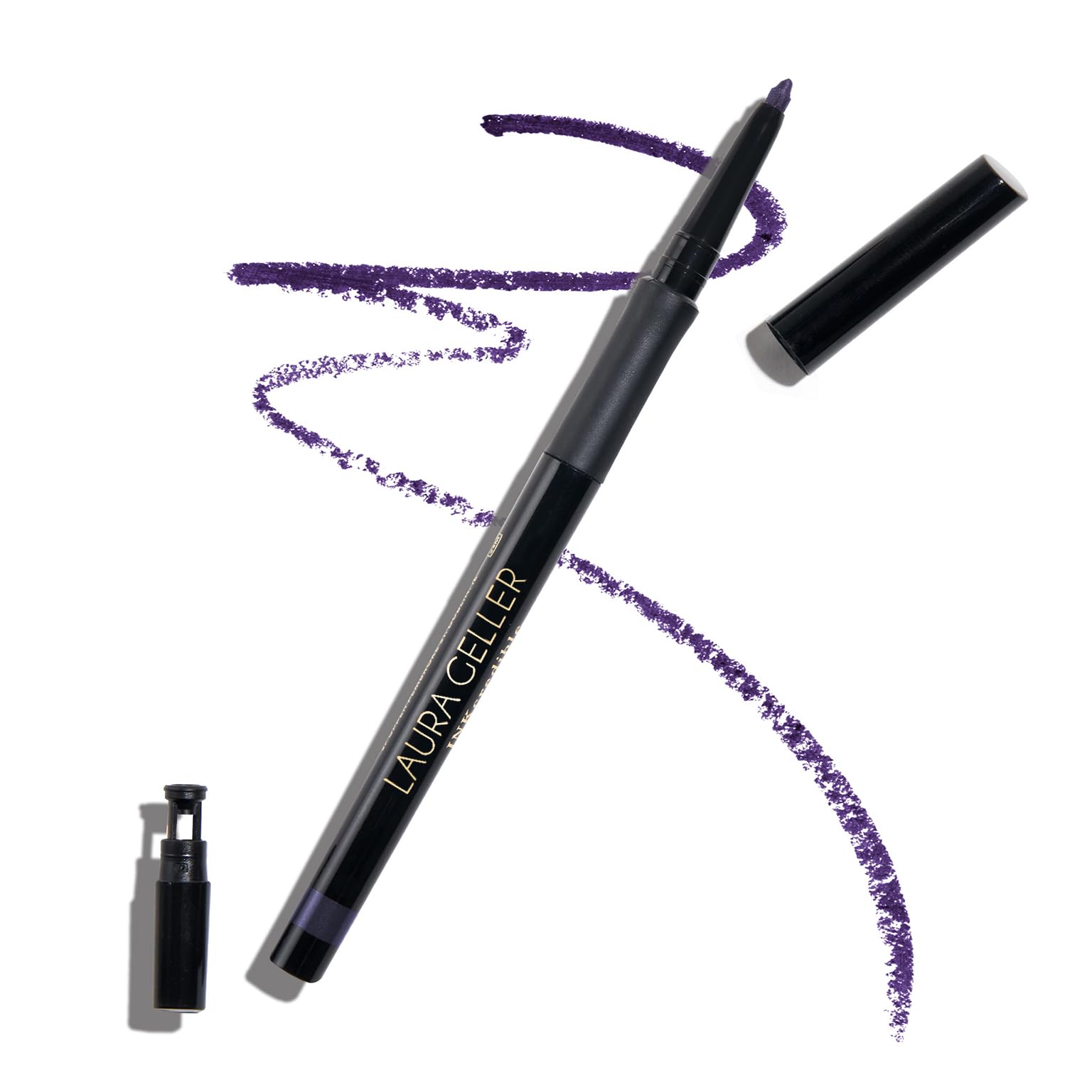 LAURA GELLER INKcredible Gel Eyeliner Waterproof- Deep Purple 03 Deep Purple 1 Count (Pack of 1)