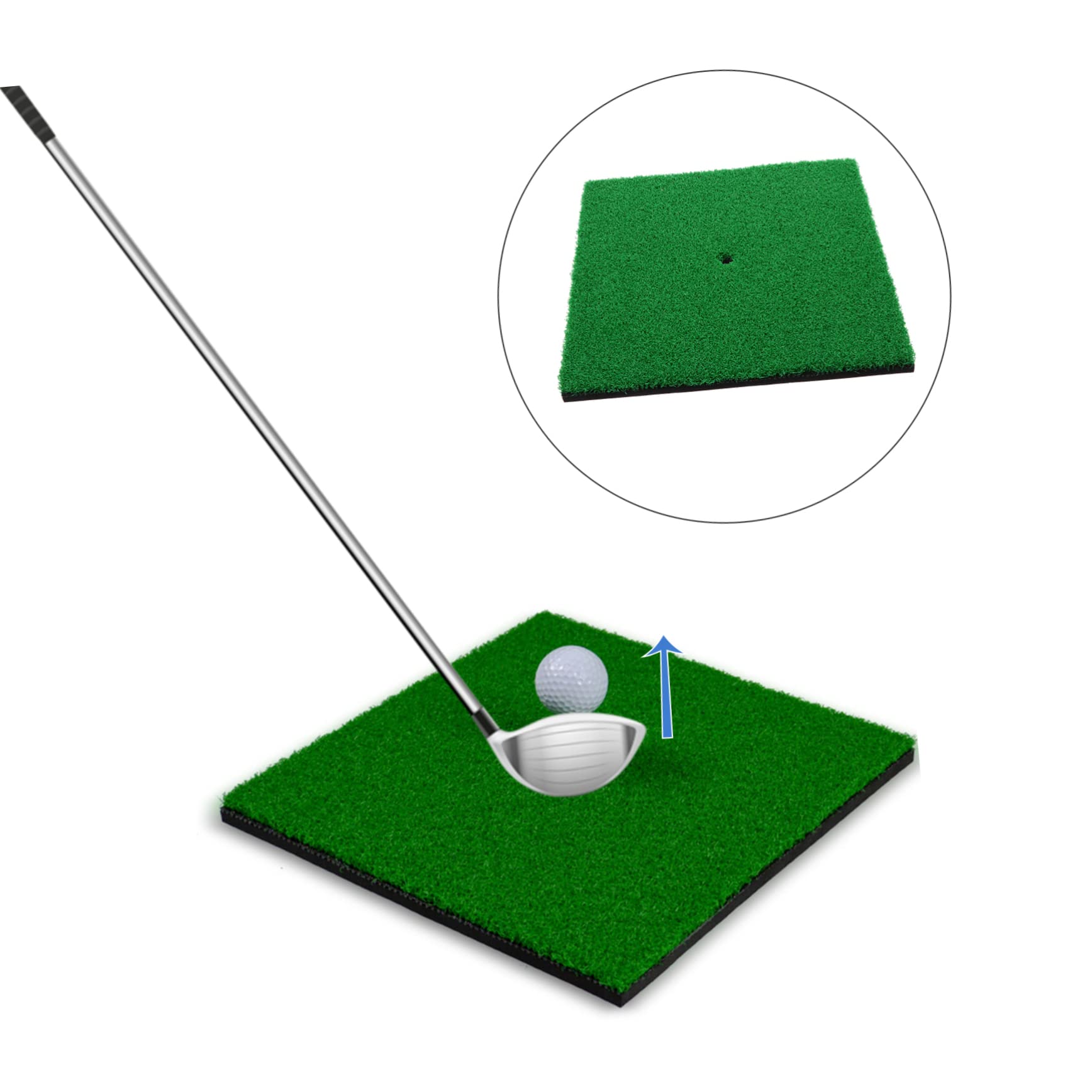 KESYOO Golf Mats Practice Portable Pad Training Turf Mat for Home Outdoor Grass Pad for Golf Swing