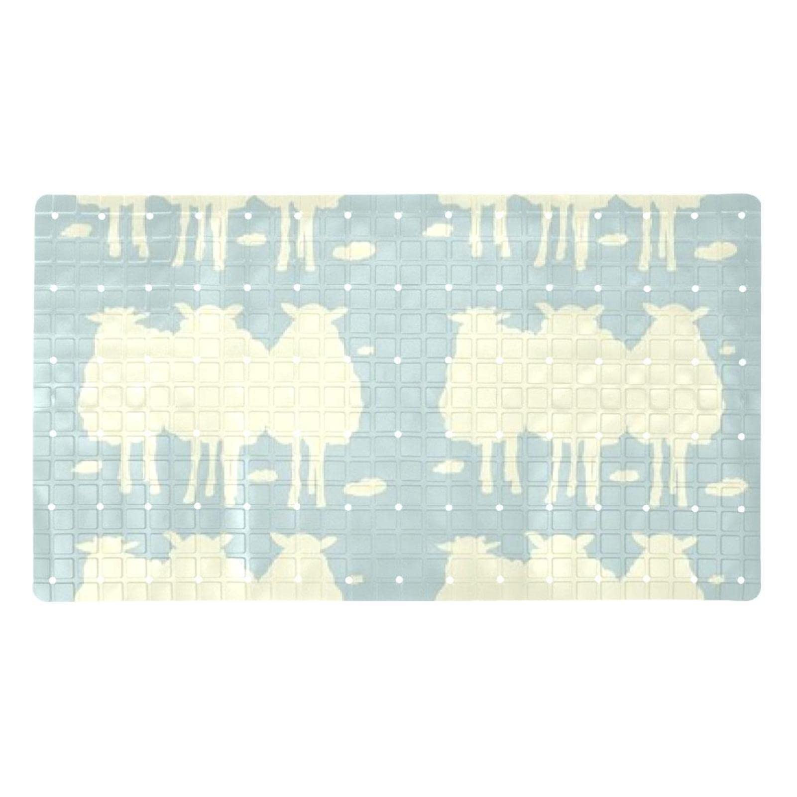 Tapis de baignoire antidérapant anti-glissade avec ventouses de sécurité pour les enfants