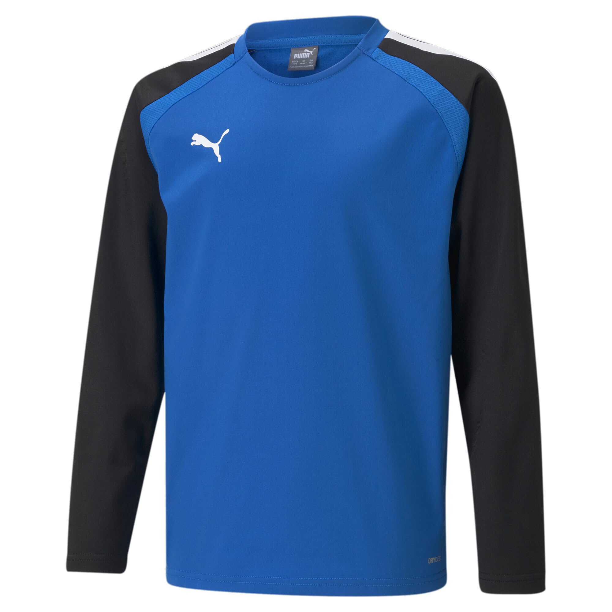 PUMA Unisex Kids teamLIGA Training Sweat Jr Sweater, Electric Blue Lemonade-puma Black, 140