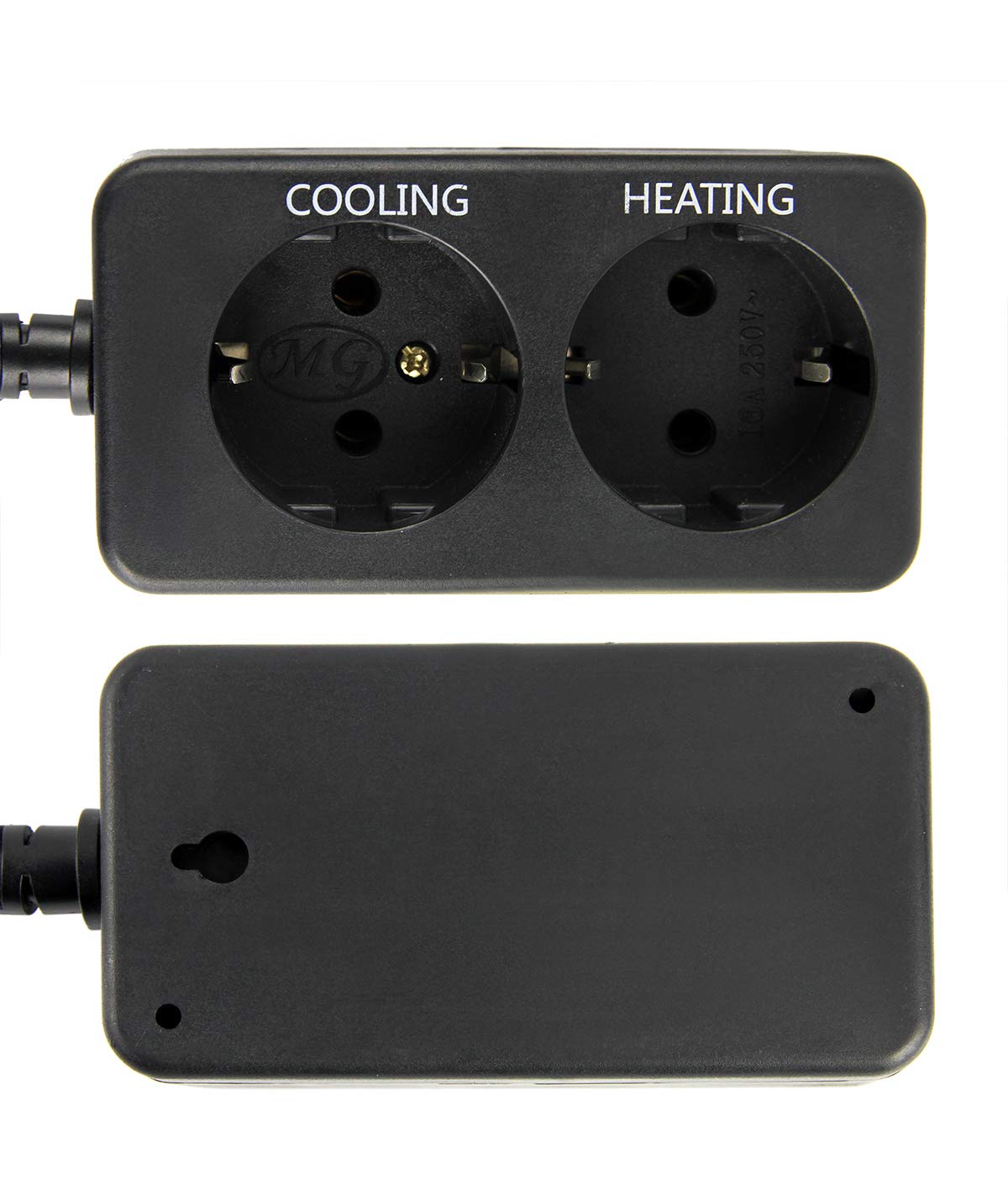 Elitech STC-1000Pro Dual Relay 220v Socket Termostato Digital con Sonda, Controlador de Temperatura de Enfriamiento y Calefacción para el Acuario Calentador de Agua Incubador