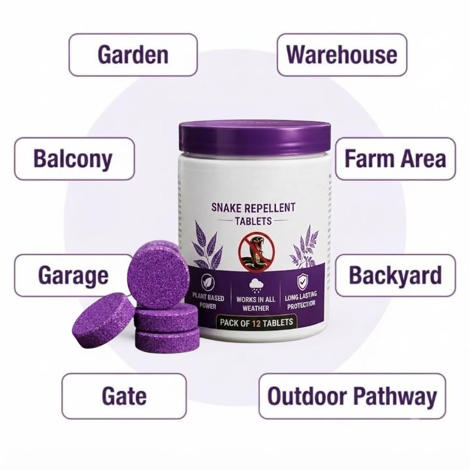 Snake Repellent Tablets - Natural Snake Deterrent -2