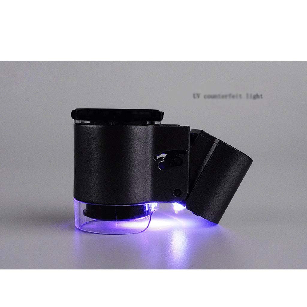 UV-Lupenvergrößerungsglas mit Metallgehäuse und optischem Glas