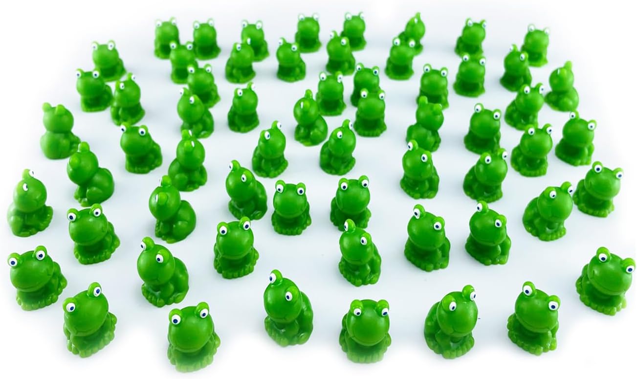 200 Pcs Mini Frog Figurines Mini Resin Frogs for Fairy Home Garden Decor… - Image 2