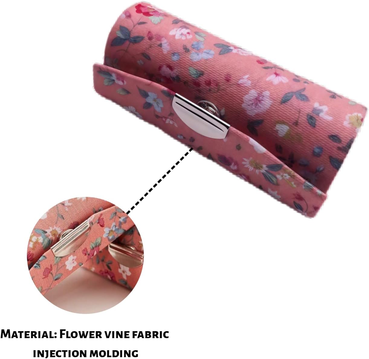Retro Floral Print Lipstick Case, with Mirror, Portable Travel Lipstick Holder, Lipstick Container for Women, Compact Cosmetic Organizer (Vintage Rose Pattern) 4 Pcs