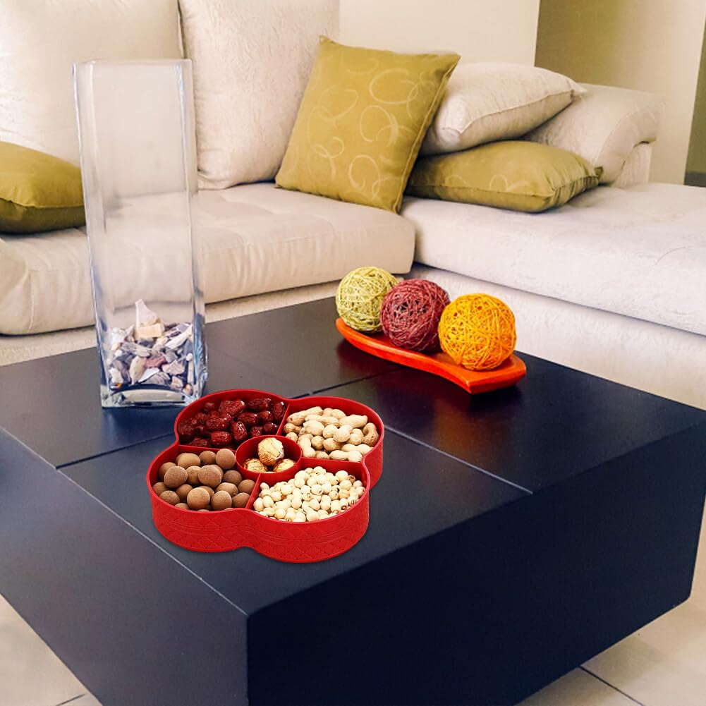 Vassoio Portasnack Con 5 Scomparti - Contenitore Per Frutta Secca, Caramelle, Antipasti - Foto 9