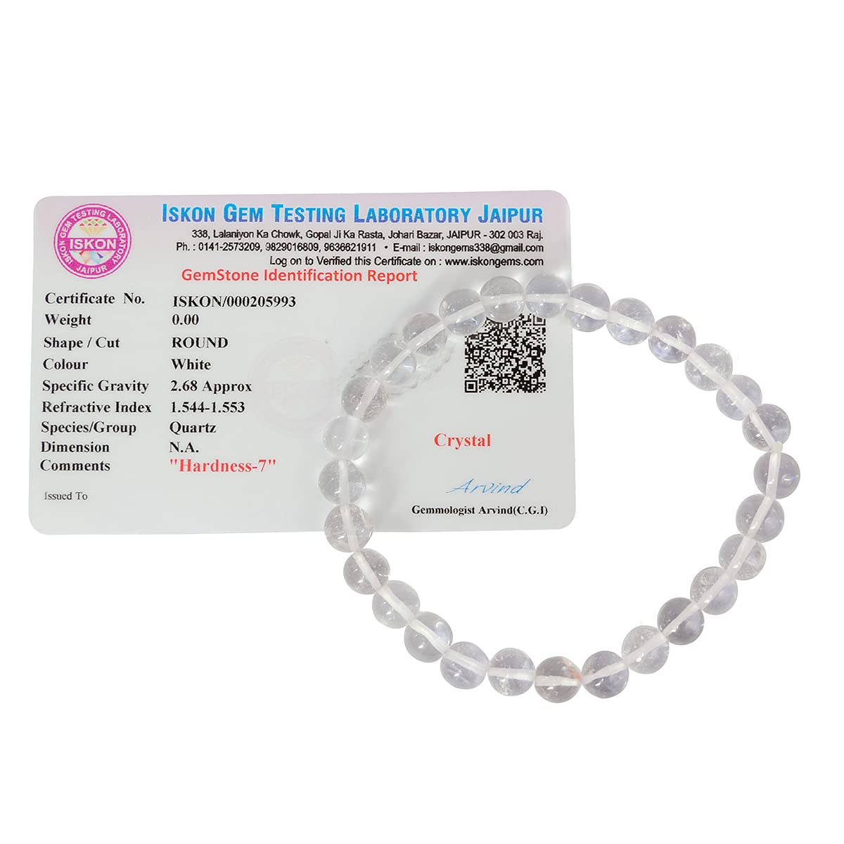 Reiki Crystal Products Natural Certified Clear Quartz Bracelet Sphatik Round Beads 8 Mm Crystal Stone Bracelet For Reiki Healing And Crystal Healing Stones For Unisex Adult (Color : Clear) (B09B6XHQGH) Amazon Price History, Amazon Price Tracker