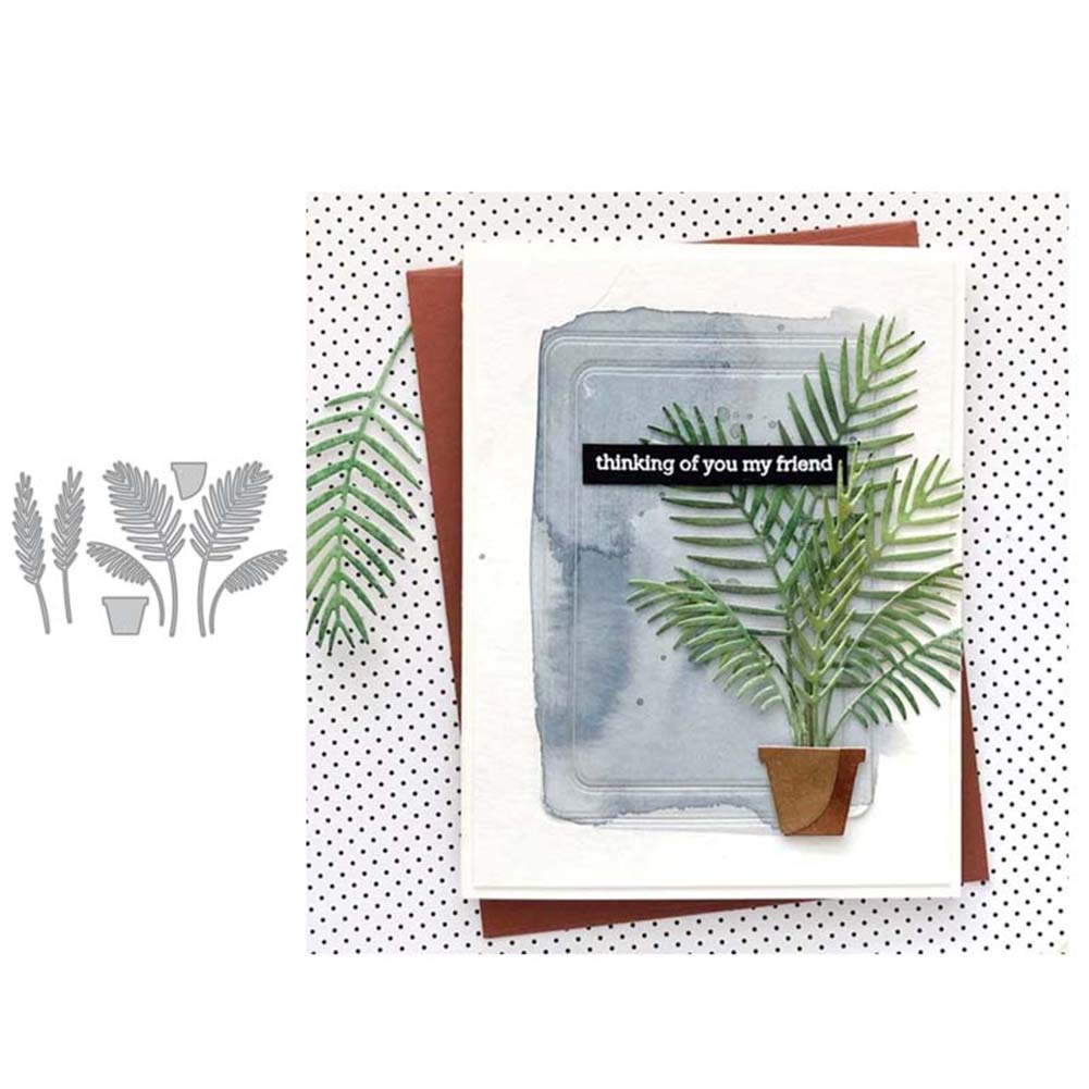 Benoon Fustelle da Taglio Fai-da-Te, Fustelle da Taglio per Stencil con Goffratura in Metallo, Fustelle da Taglio per Piante A Foglia Fai-da-Te Scrapbook Emboss Stencil Paper Cards Craft Decor 2768