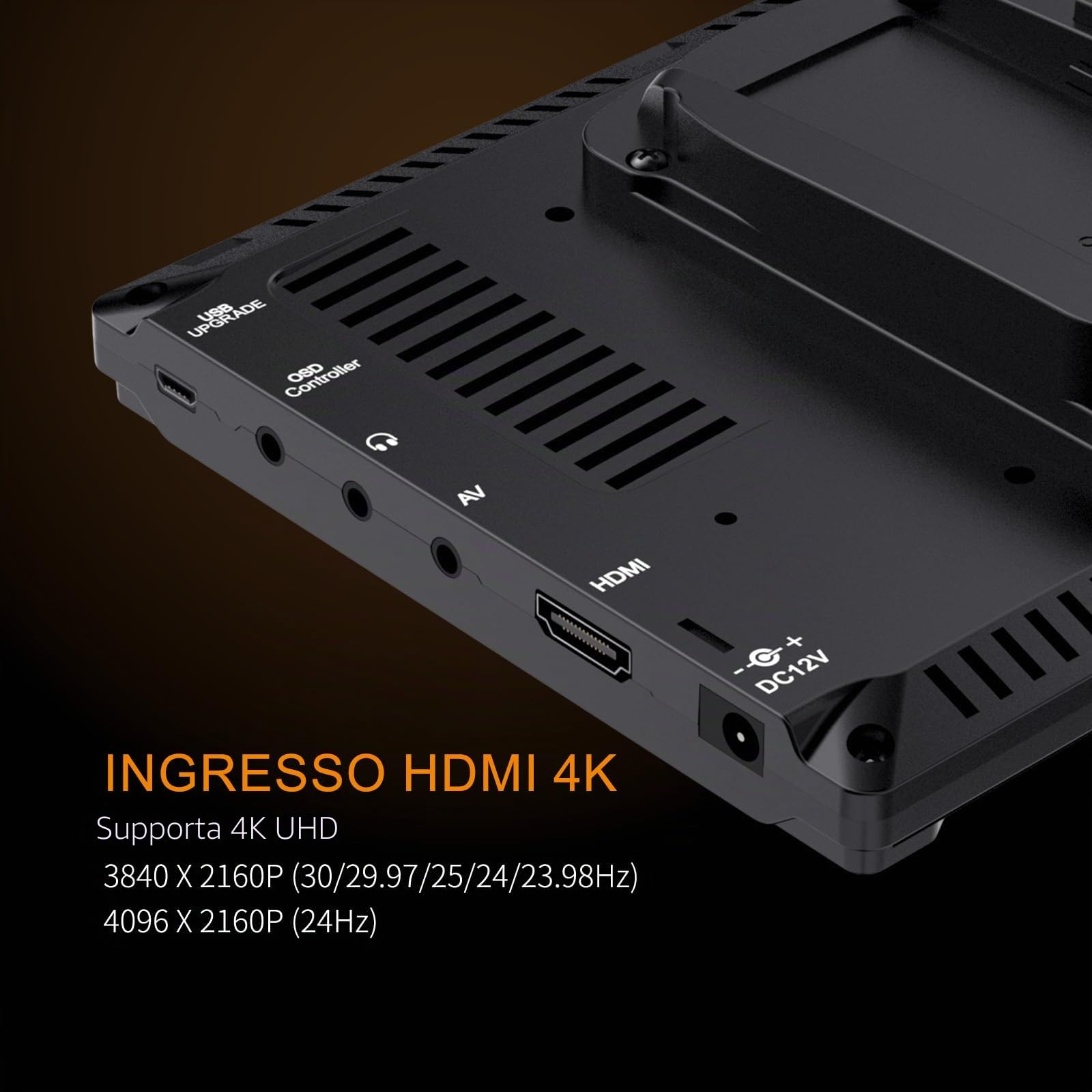 FEELWORLD FW759 7 Pollici Monitor da Campo 400nit | con Batteria F550 HDMI 4K, Focus Peaking, leggero, ideale per videomaker e registi alle prime armi