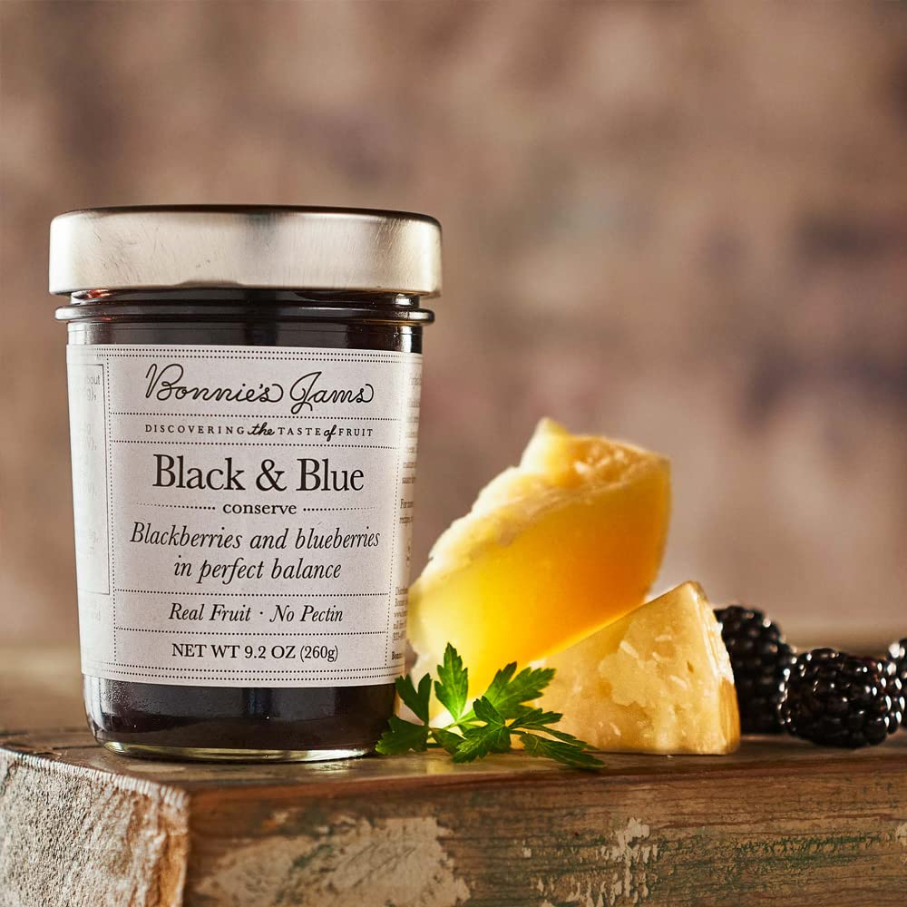 Amazon.com : Bonnie's Jams Black and Blue Jam, 17.5 oz, Made with