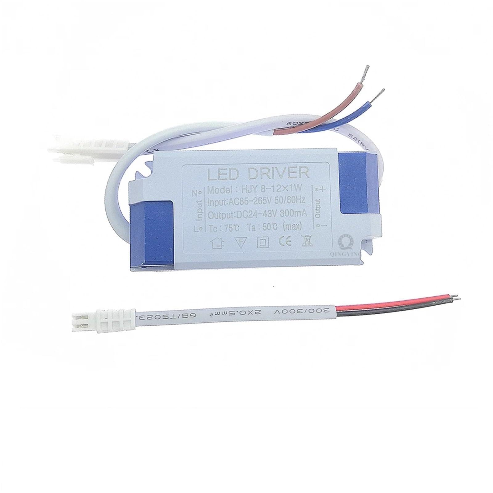 Transformateur LED, Pilote LED basse tension AC85-265V 300ma, courant Constant, for spot lumineux 1W-36W, 10 pièces(8-12x1W)