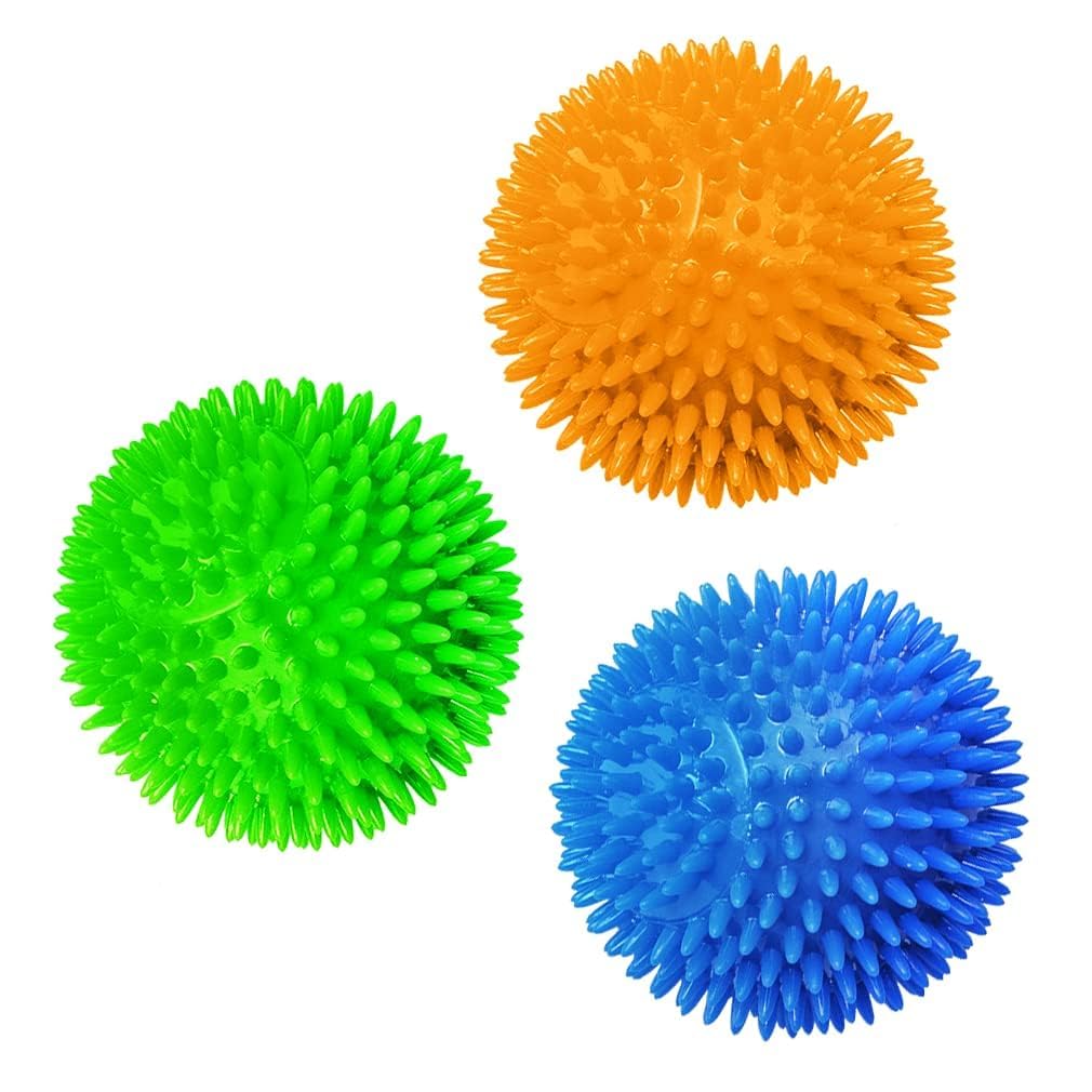 CoCoo 3-Pack Squeaky Dog & Ferret Ball Toys, 2.3