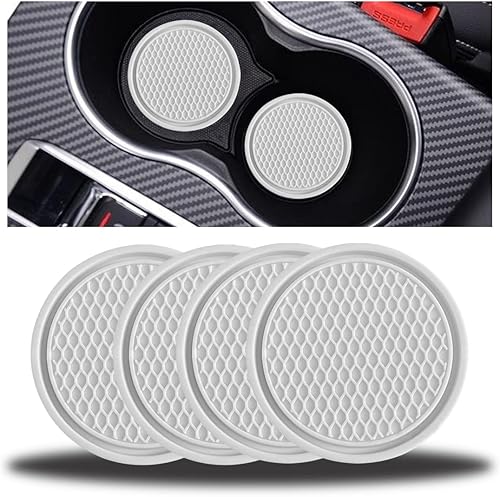 Miniatura 1 de zipelo Paquete de 4 portavasos para automóvil, portavasos universales antideslizantes e impermeables de 2.75 pulgadas, tapete de silicona duradera