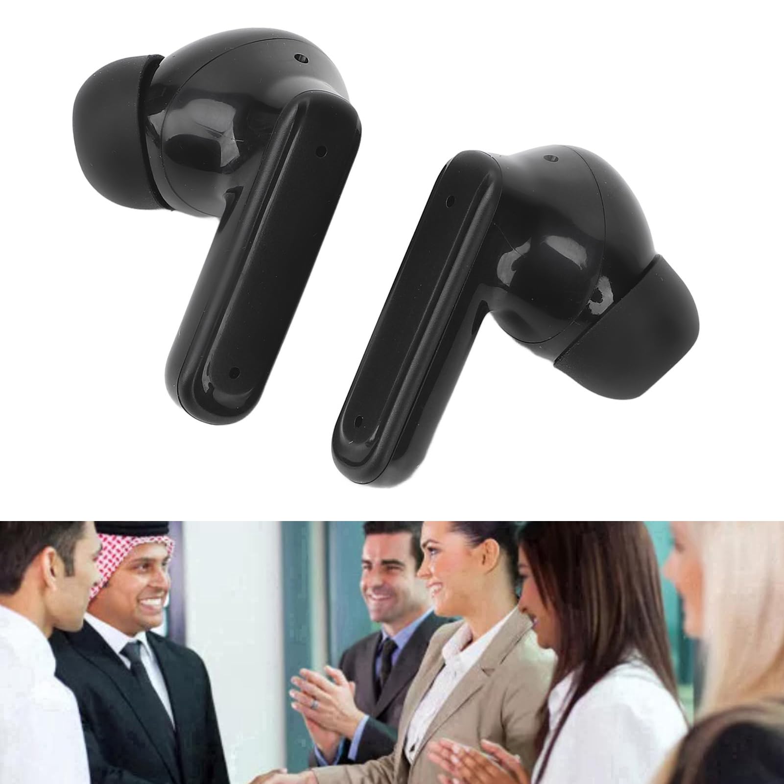 Generic Auricolari Traduttore Bluetooth 144 Lingue Traduzione Online Auricolare Bluetooth 5.4 per Traduzione con Riduzione del Rumore per, Musica e Chiamate per i Viaggiatori (BLACK)