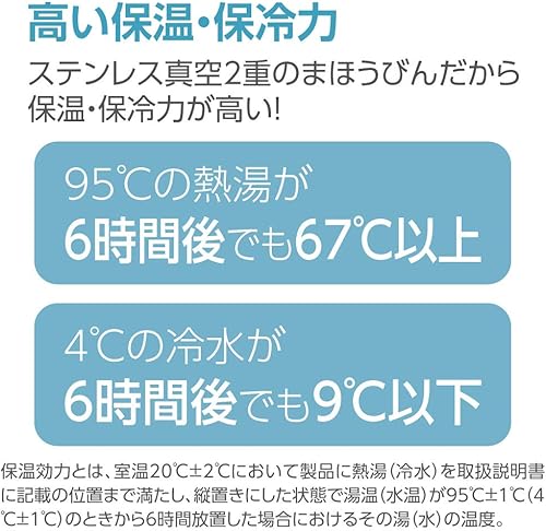 Miniatura 5 de Zojirushi SM-SF36-AD - Botella de agua, bebida directa, apertura con un solo toque, taza de acero inoxidable, 12.2 onzas líquidas (12.2fl oz), azul