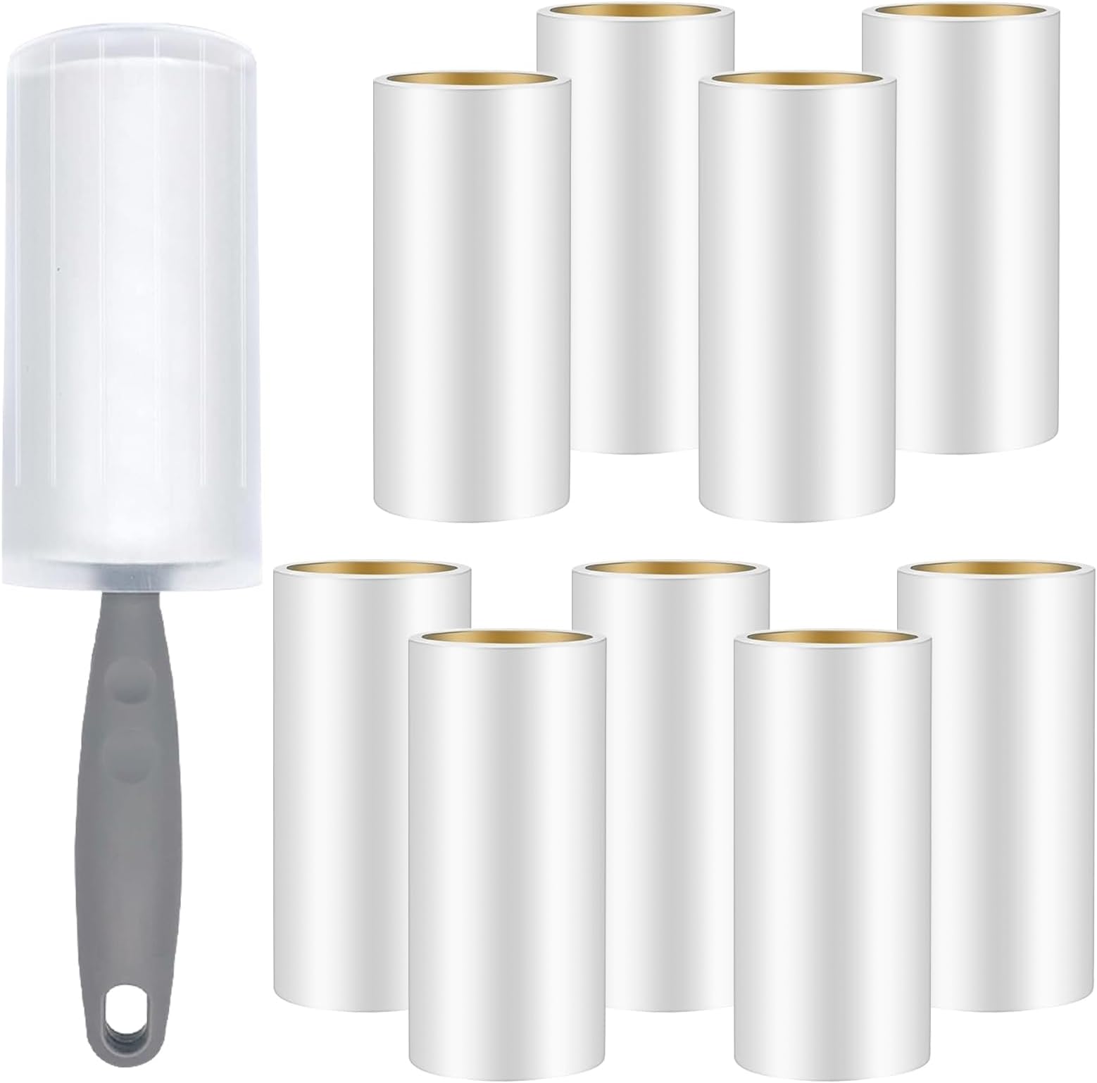 LANMOU Set Rulli Levapelucchi, Rullo Adesivo Peli Spazzola Adesiva Rullo Di Lanugine Set Rullo Spazzola Rullo Adesivo Togli Peli Animali Ricariche Per Rullo Levapelucchi Leva Peli Animali Dai Vestiti - Foto 10