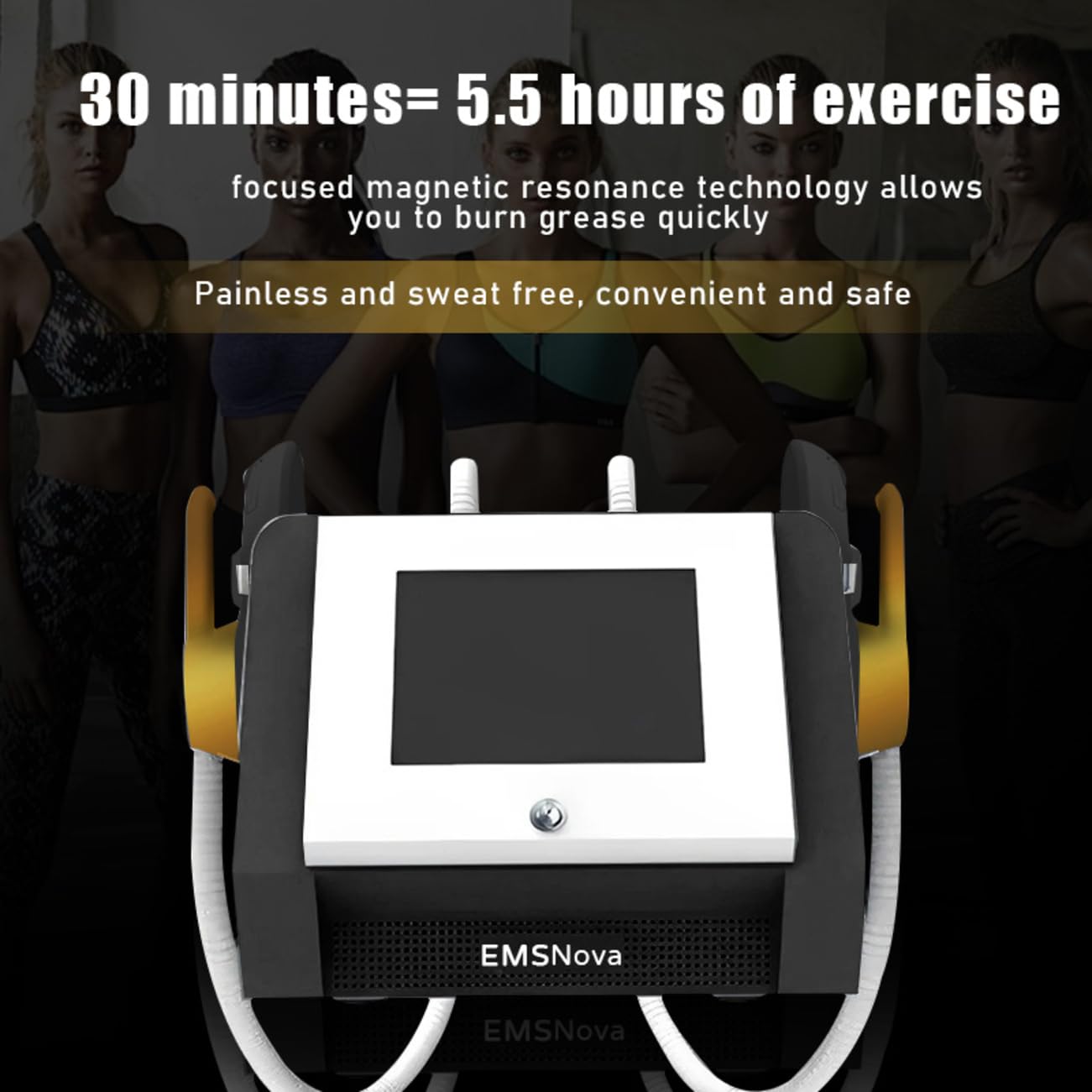 EMSNova 2 Mango Equipo de Entrenamiento Muscular Herramienta de Levantamiento de Glúteos Equipo Auxiliar Fitness sin Ejercicio