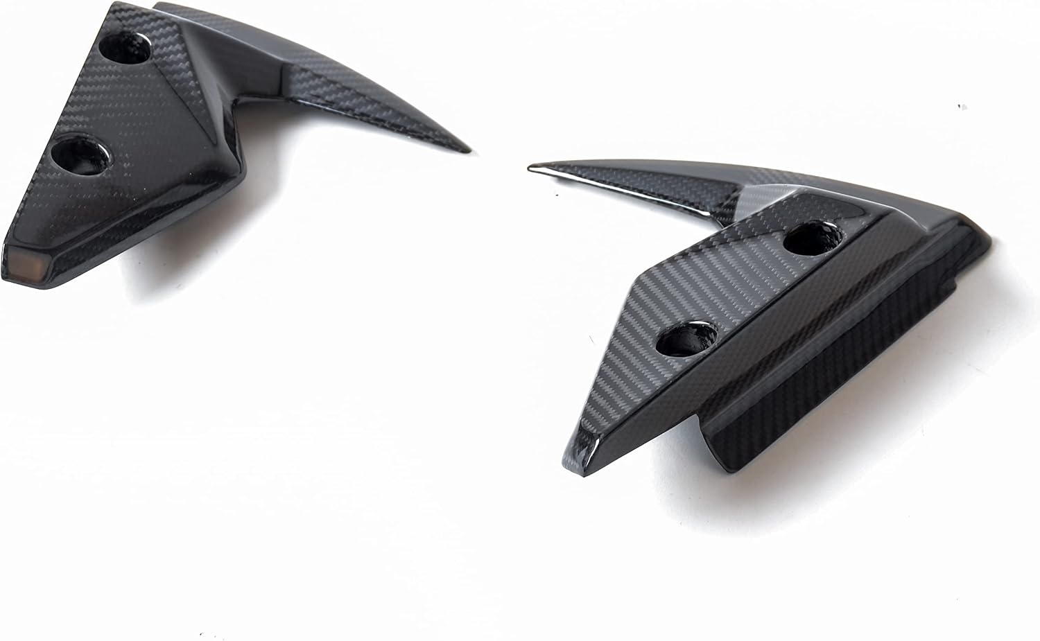 Bestem Carbon Fiber Front Side Fenders Mud Guard Fairing for 2018-2020 Triumph Street Triple 765 RS Twill Weave