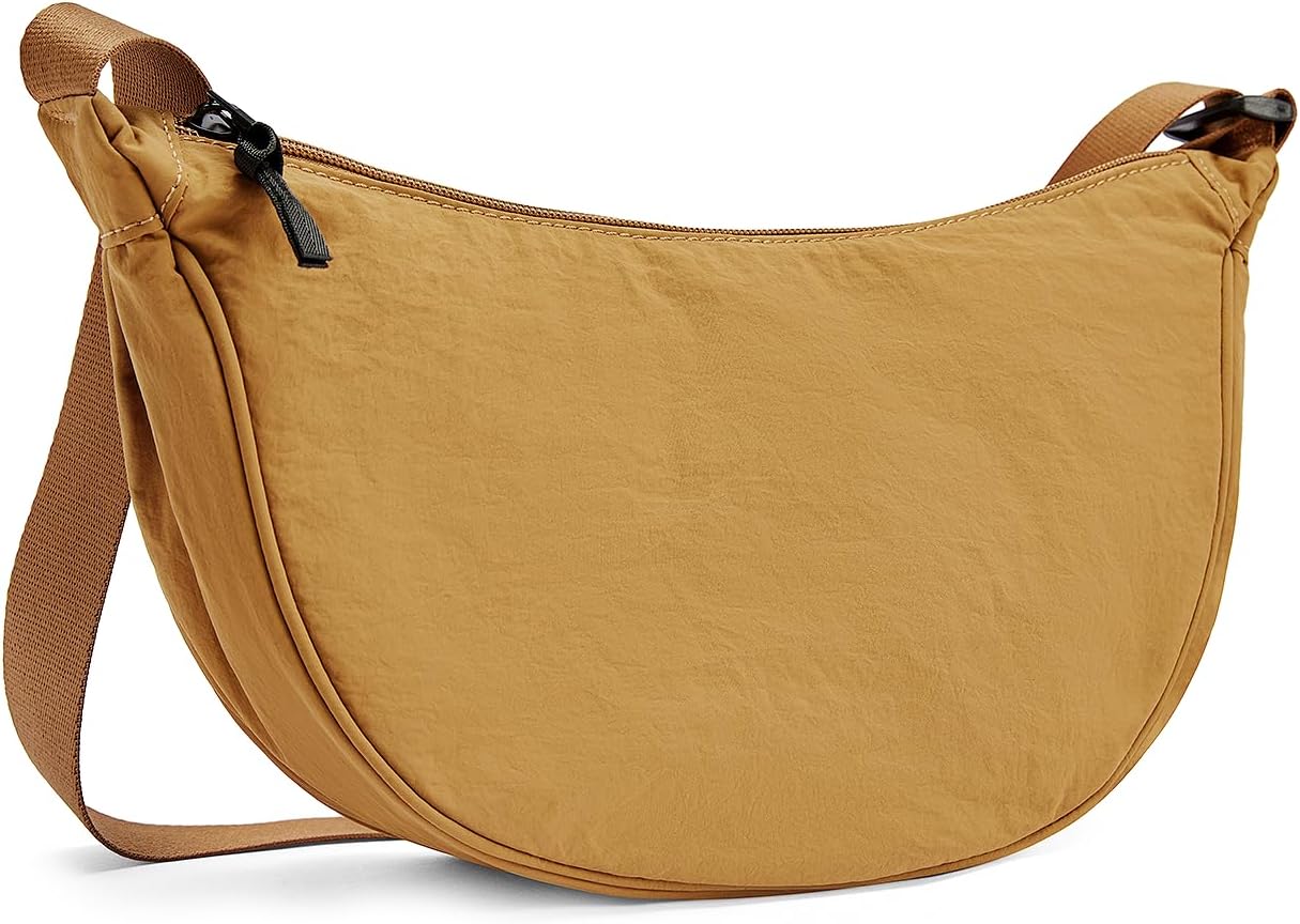 WESTBRONCO Fanny Packs for Women Men, Belt Bag with 4 Zipper Pockets, Fashion Waist Packs, Lightweight Crossbody Bags with Adjustable Strap for Workout/Running/Hiking D-brown