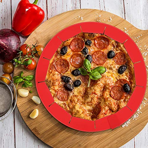 image for JANEMO Pie Crust Protector Shield,Fit 8-12 Inch Pies Adjustable Silico