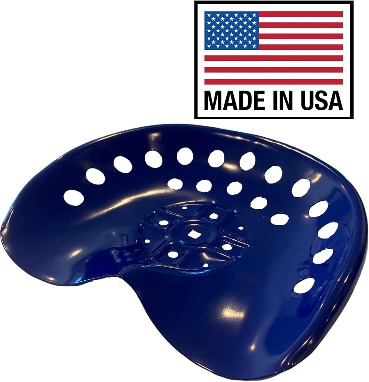 4th Gen Metal Tractor Seat (Blue) Made in USA