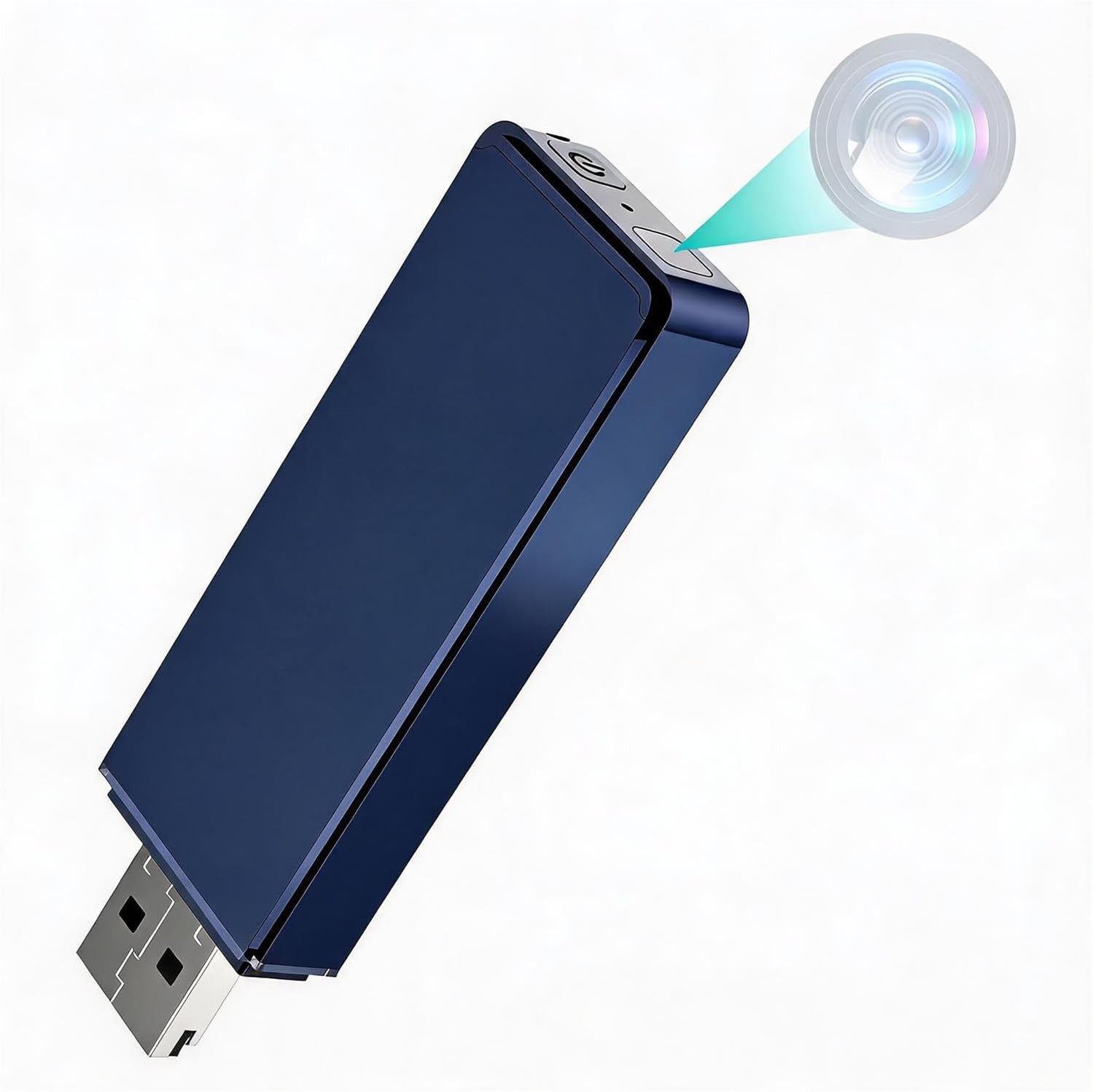 Spy Hidden Camera USB TF Card Reader No WiFi 1080P HD Indoor Home Security Camera with Motion Detection for Office Meeting Class No TF Card Included (Deep Navy Blue)