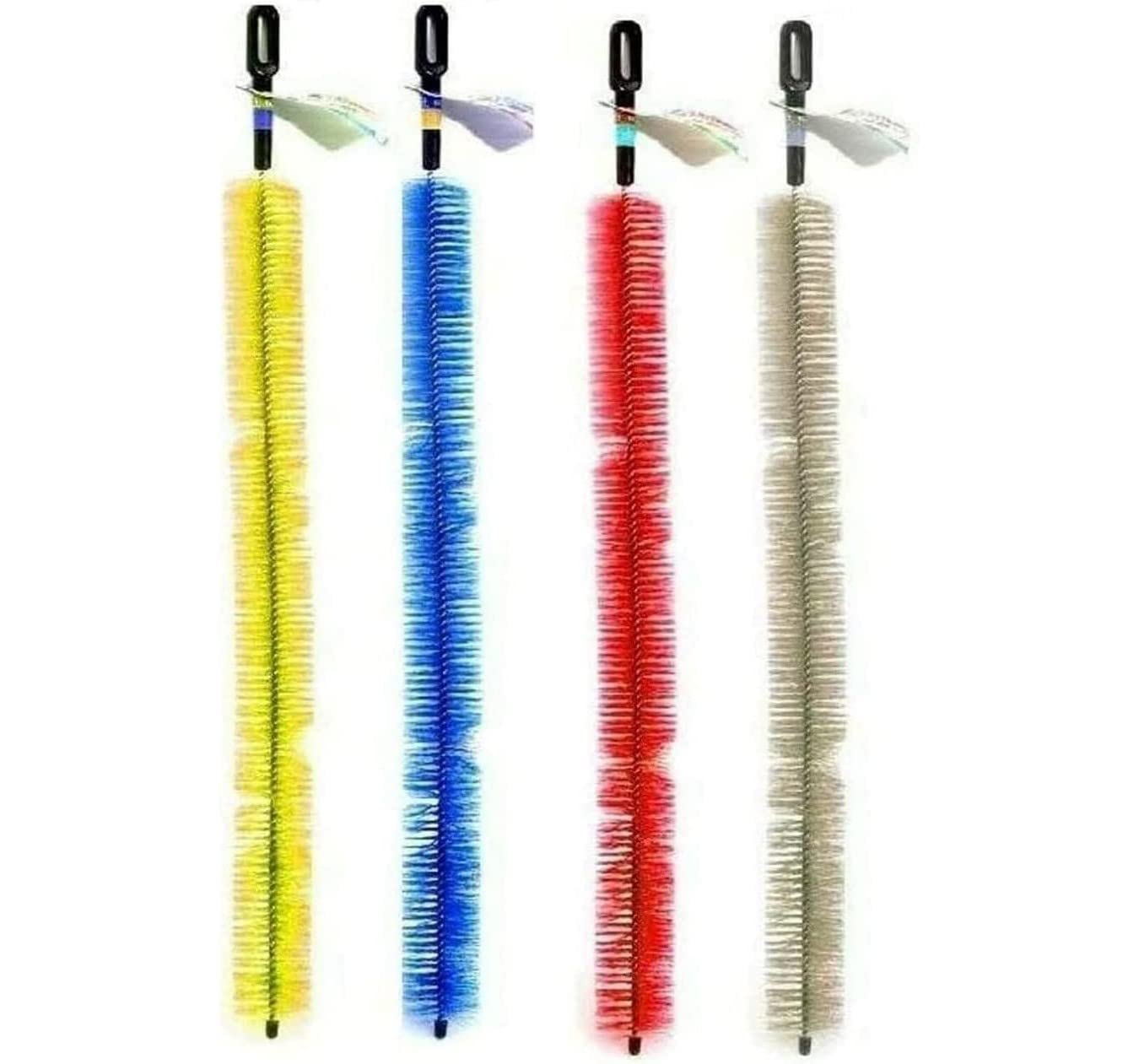 Wareshark Multicolor Long Handle Easy Reach Radiator Cleaning Bristle Brush Dust Duster Cleaner Flexible Radiator Brush With Bristles For Better Cleaning 70Cm