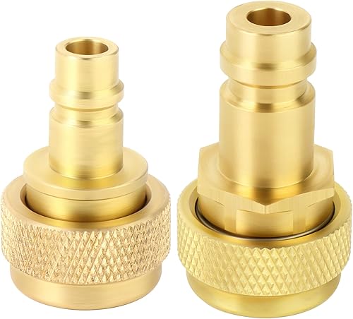 2 unids R134A a R1234YF Retrofit High and Low Side Quick Coupler, apto para el sistema refrigerante de CA